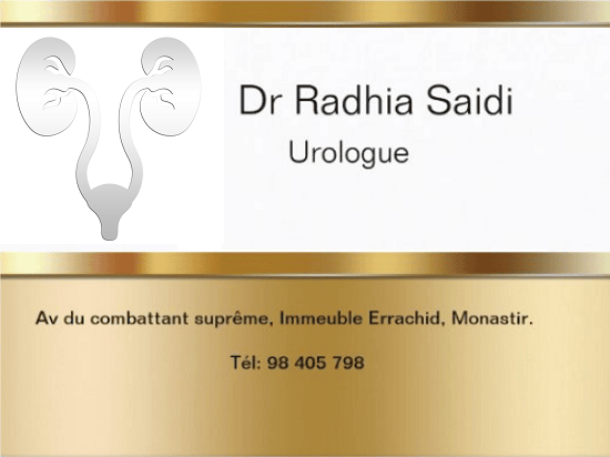 Dr Radhia Saidi / chirurgien urologue à Monastir