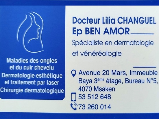 dermatologue à Msaken Dr Changuel